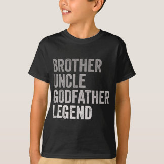 T-shirt Frère Oncle Parrain Légende Pour Un Meilleur Favor
