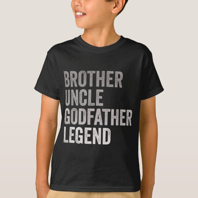 T-shirt Frère Oncle Parrain Légende Pour Un Meilleur Favor (Devant)