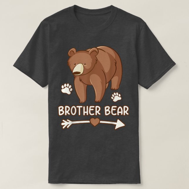 T-shirt frère ours, frère ours tee - shirts pour hommes (Design devant)