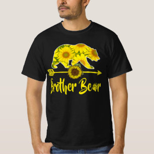 T-Shirt Frère Ours Tournesol Drôle Mère Père
