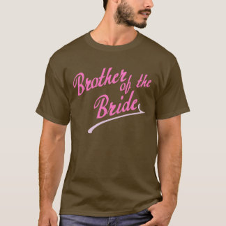 T-shirt Frère rose de la mariée