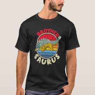 T-shirt Frère Saurus I Ankylosaurus Dinosaur I Famille Ma