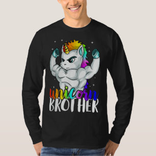 T-shirt Frère Unicorne Soeur à Big Bro Brothercorn Chri