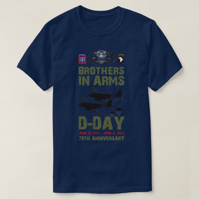 T-SHIRT FRÈRES EN ARMES (Design devant)