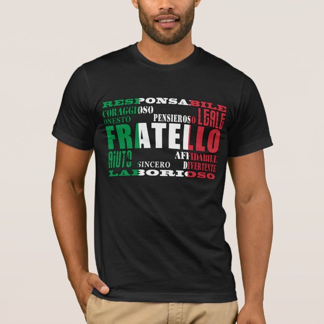 T-shirt Frères italiens : Qualités (Devant)
