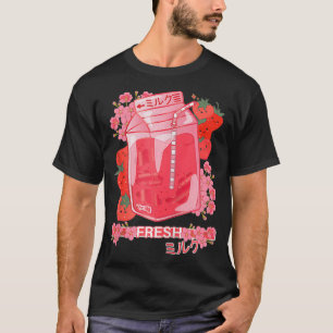 T-shirt Fresh Japanese Milk  90s Japanese Otaku Style  Str