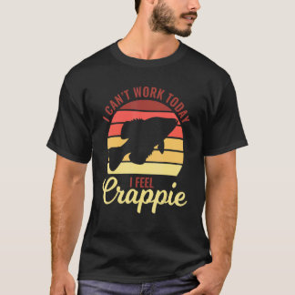 T-shirt Freshwater Crappie Fishing Fishermen Fisher Angler
