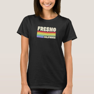T-shirt Fresno California Pride Rainbow Flag Gay Pride Mer
