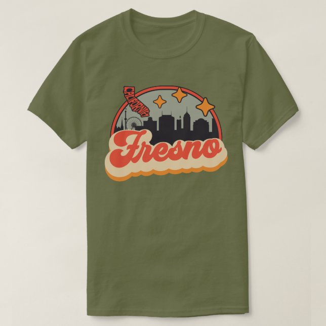 T-shirt Fresno, Californie (Design devant)
