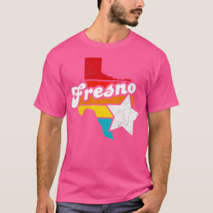 T-shirt Fresno Texas Vintage Souvenir désossé 2