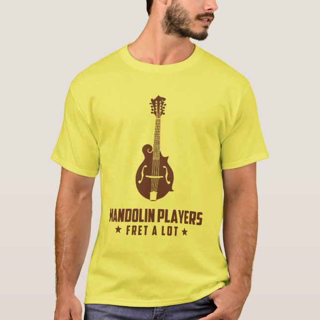 T-shirt Frette de joueurs de mandoline beaucoup (Devant)