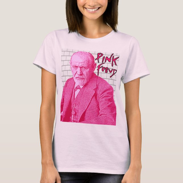 T-shirt FREUD ROSE, FREUD, psychiatrie, psychanalyse (Devant)
