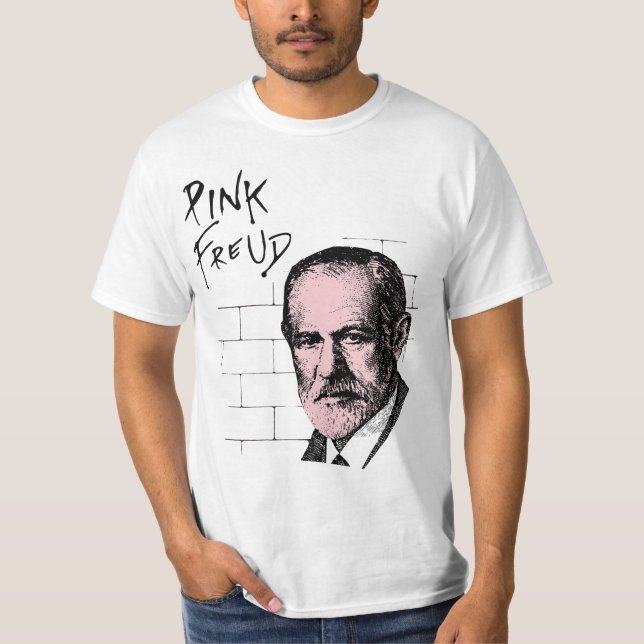 T-shirt Freud rose Sigmund Freud (Devant)