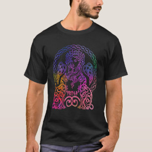 T-shirt Freya Viking déesse Freyja Norse Mythologie Rainbo