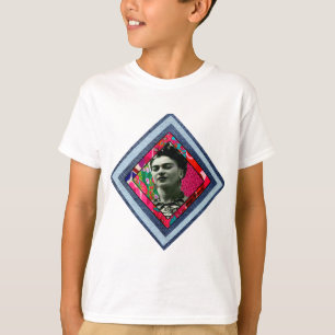 T-shirt Frida Kahlo Retro Denim Diamond