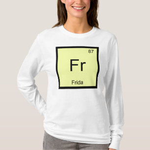 T-shirt Frida Nom Chimie Élément Tableau Périodique
