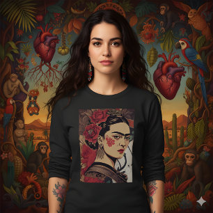 T-shirt Frida Reloaded - InkPunk Rebel Art Tee