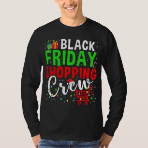 T-shirt Friday Shopping Crew Christmas Lights Black Shoppi