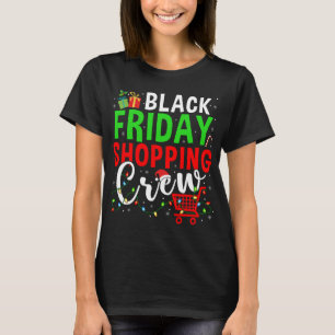 T-shirt Friday Shopping Crew Christmas Lights Black Shoppi