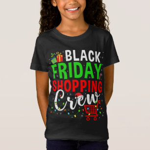 T-Shirt Friday Shopping Crew Christmas Lights Black Shoppi