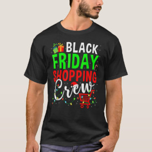 T-shirt Friday Shopping Crew Christmas Lights Black Shoppi