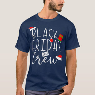 T-shirt Friday Shopping Crew Christmas Lights Black Shoppi