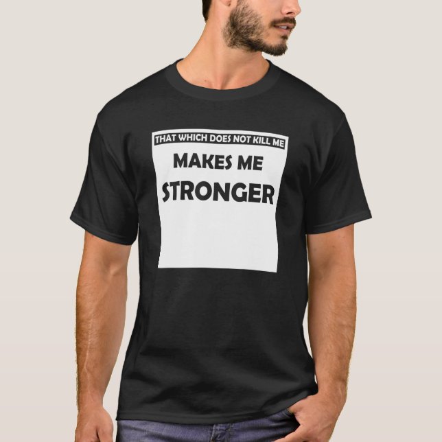 T-shirt Friedrich Nietzsche Citation Philosophie Philosoph (Devant)