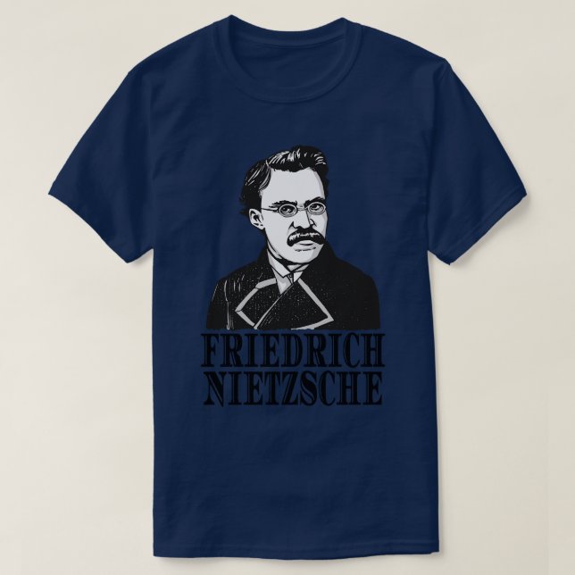 T-shirt Friedrich Nietzsche Philosophe Poète penseur (Design devant)