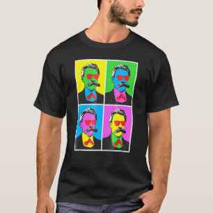 T-shirt Friedrich Nietzsche Poster d'art pop
