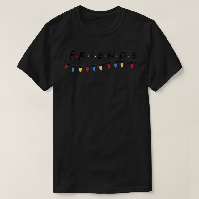 T-shirt Friends Christmas Lights Underline Logo  (Design devant)