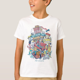 T-shirt FRIENDS™ Collage de dessins animés