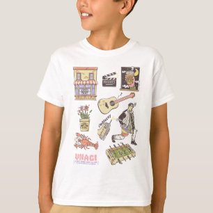 T-shirt FRIENDS™   Graphisme d'icônes de dessin animé 3