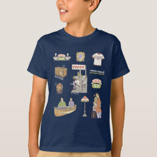 T-shirt FRIENDS™   Icônes de dessins animés 2