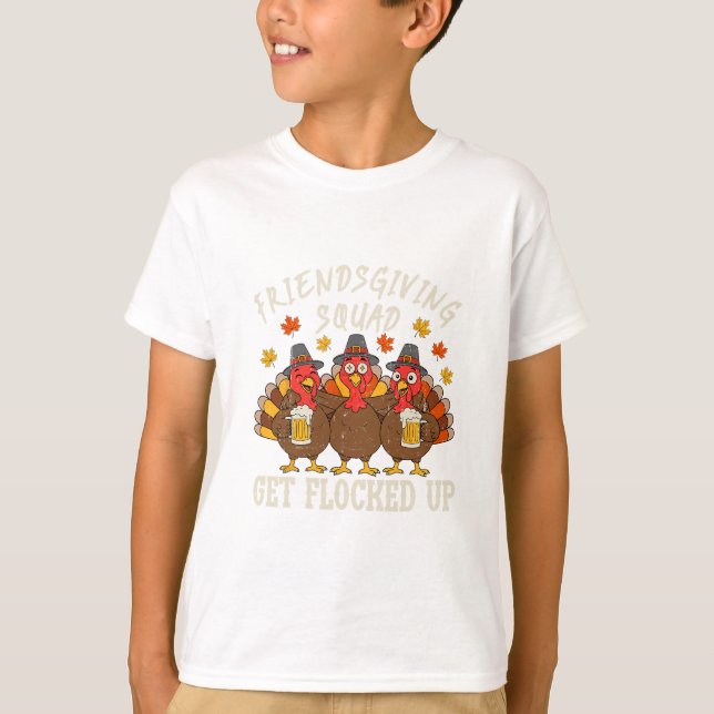 T-shirt Friendsgiving Squad Turkey Thanksgiving Friends Dr (Devant)