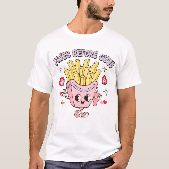 T-shirt Fries avant les garçons (Devant)