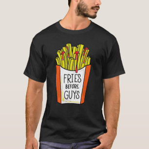T-shirt Fries avant les garçons Feminisme féministe égalit