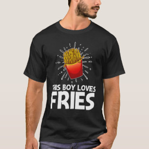 T-shirt Fries cool pour garçons Enfants Français Fry Resta