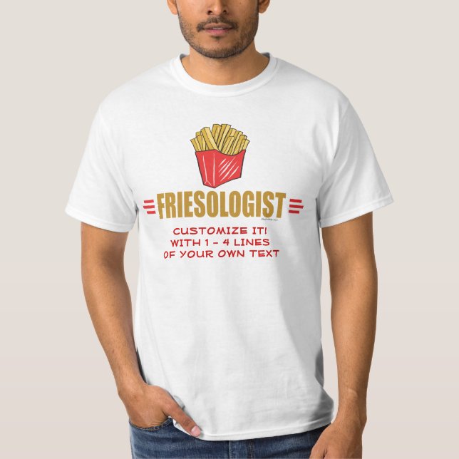 T-shirt Fries de France amusantes (Devant)
