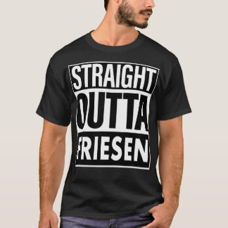 T-shirt Friesen Nom Straight Outta Friesen