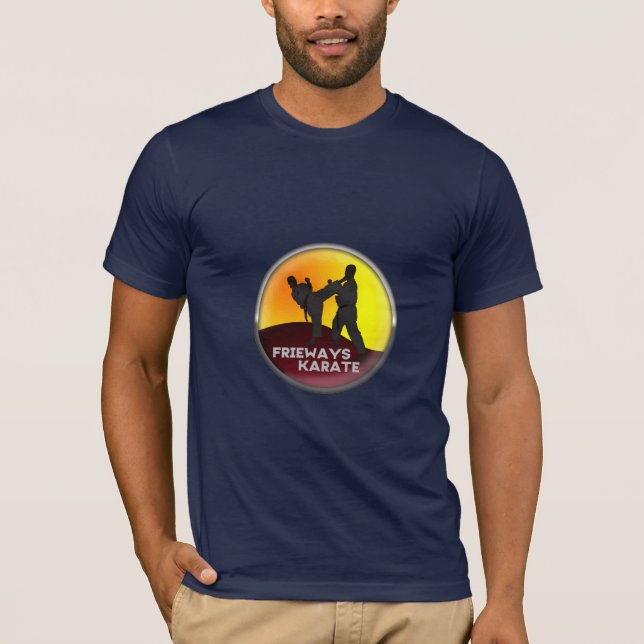 T-shirt Frieways carat tee-shirt d'hommes bleu (Devant)