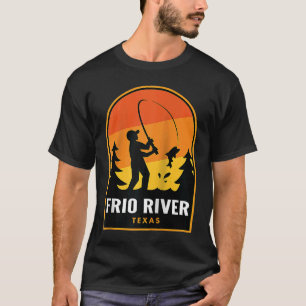T-shirt Frio River Texas Fishing Raglan