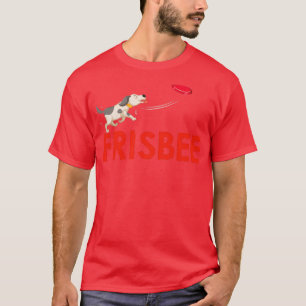 T-shirt Frisbee Discs Disc Dog Dogs Player Motif
