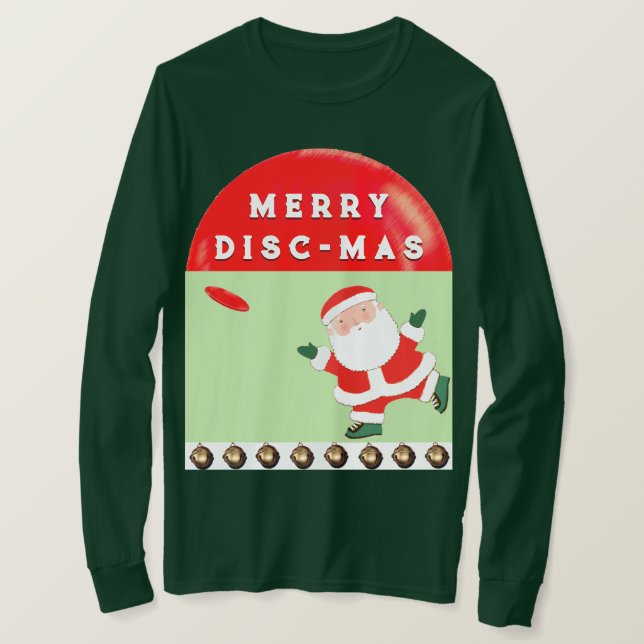 T-shirt Frisbee ultime Noël (Design devant)
