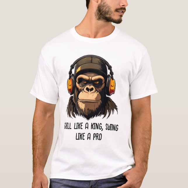 T-shirt Frisce et Funky Ape Designs - Art avec Attitude (Devant)