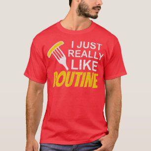 T-shirt Frites canadiennes Poutine amateurs de frites fran