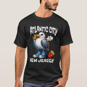 T-shirt Frites de la mouette de l'Atlantic City New Jersey