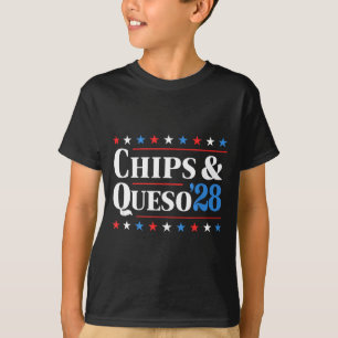T-shirt Frites et Queso 2028 Élection Présidentielle Drôle