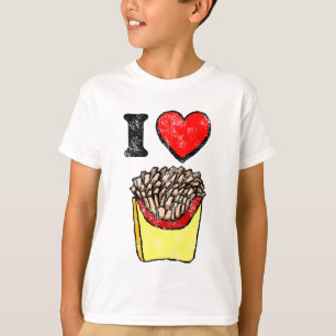 T-shirt Frites vintage I Heart