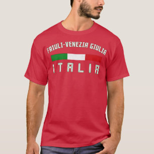 T-shirt Friuli Venezia Giulia Italie Région Typographie De