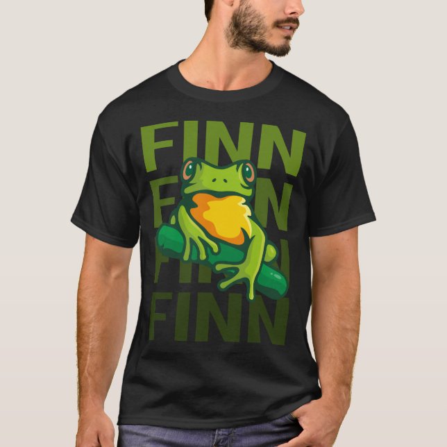 T-shirt Frog Art - Nom Finn (Devant)